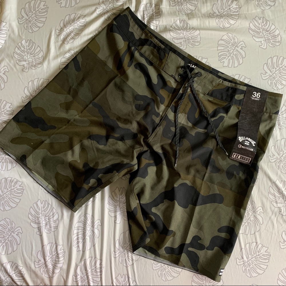 Billabong men’s tribong surf shorts olive camo, 36